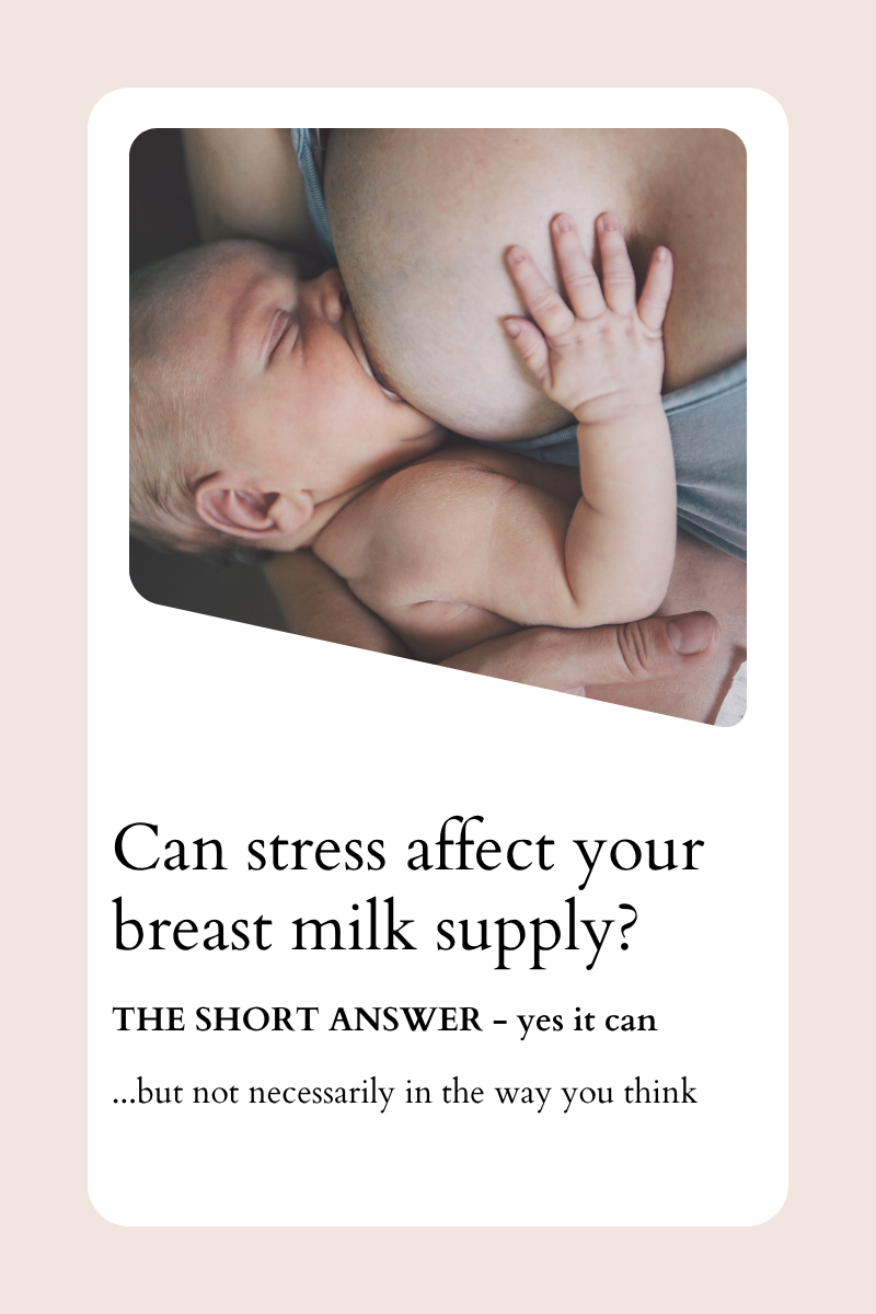Can stress affect your breast milk supply?