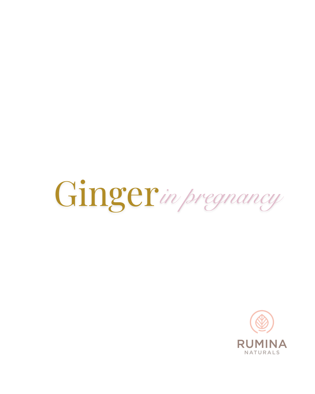The GINGER difference - a game changer for nausea in pregnancy.